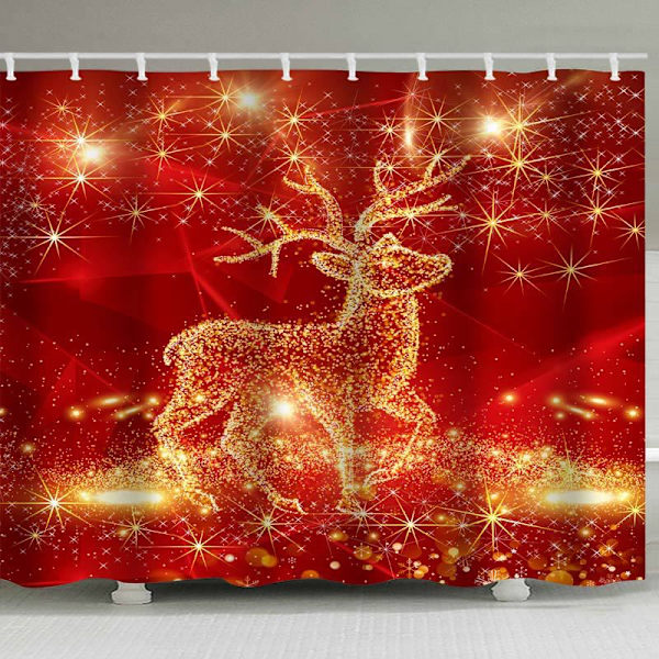Jul Duschdraperi, 180 x 200 cm（5）- Bad Duschdraperi Polyester