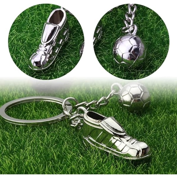 Personlig nyckelring, 6 st fotbollsnyckelringar för skor, bil Ke