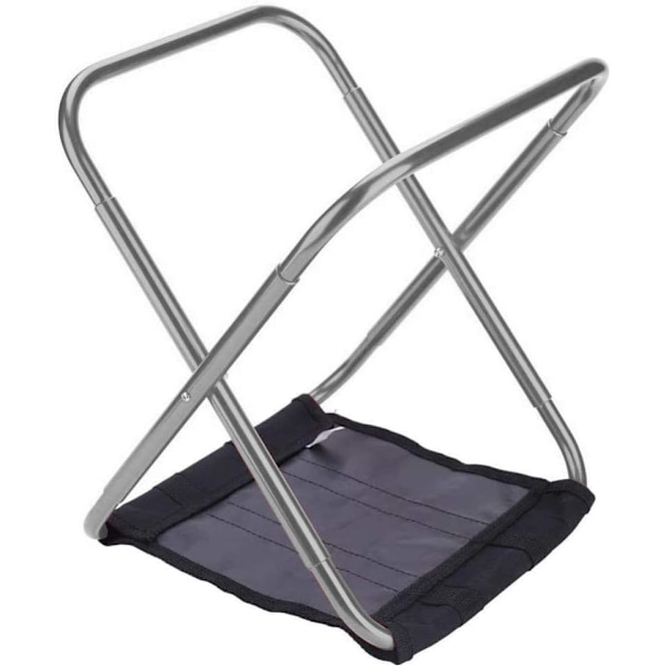 Fällbar utomhuspall, hopfällbar pall i aluminiumlegering, miniportabel hopfällbar pall, ultralätt, med förvaringsväska, för fiske, camping, utomhusgrillning