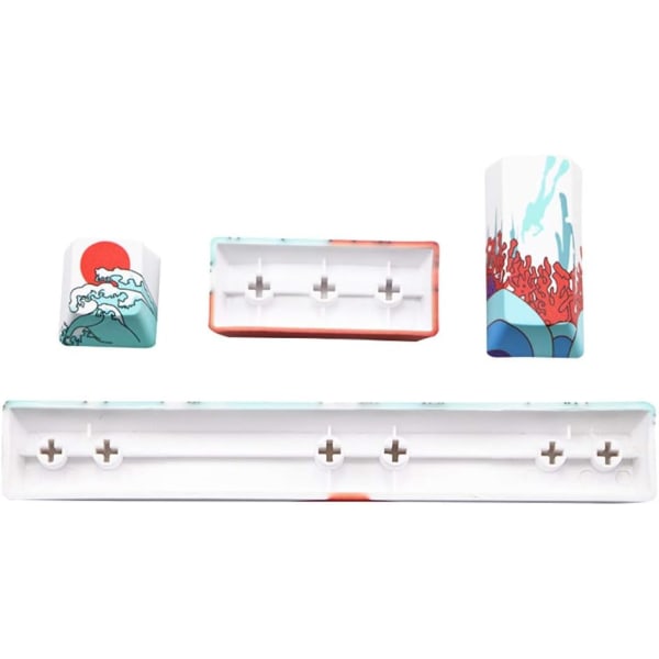 Nye ankomster Keycaps, 4 Keycaps, Sea Series Erstatt SpaceBar Keyc