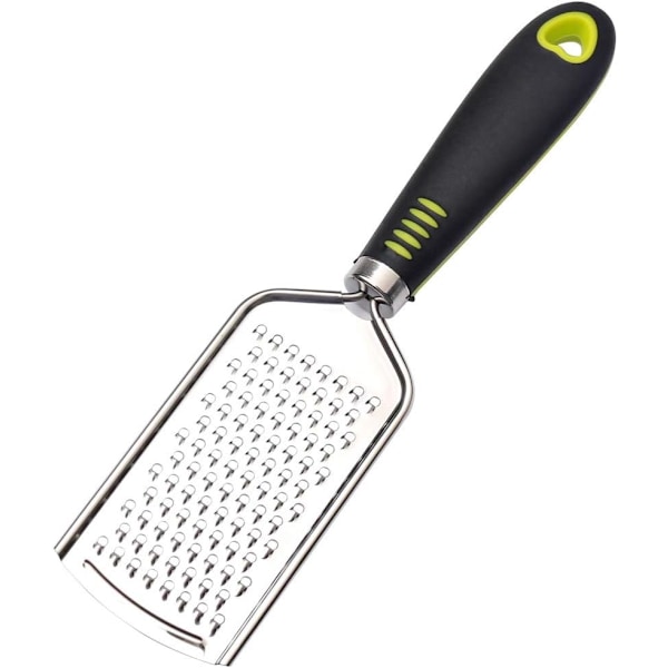 Rivjern, 5,5 x 24,5 cm Profesjonelt Rivjern i Rustfritt Stål med Silikonhåndtak for Grønnsaker Frukt Sitroner Sjokolade