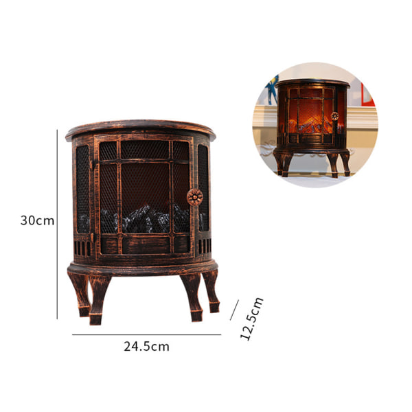 MH-Nostalgia LED fireplace, decorative fireplace, electric, batte