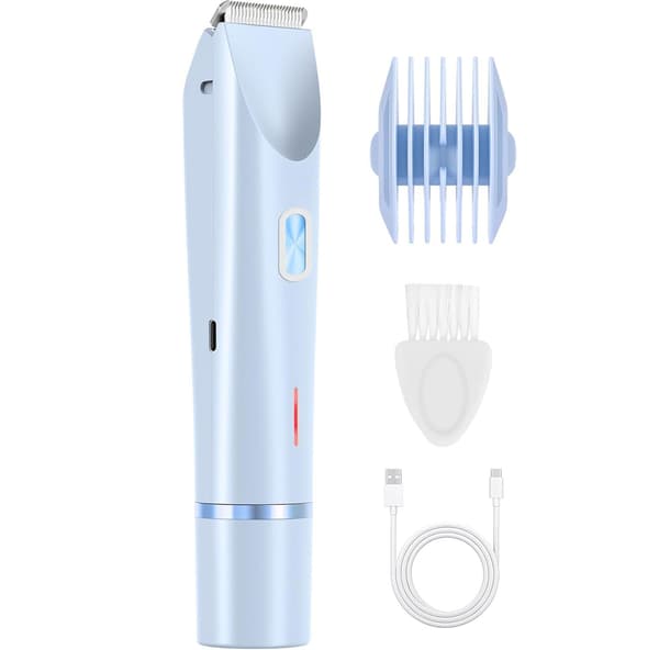 (Blå) Ny Bikini Shaver, 2-i-1 Kroppshaver for Kvinner
