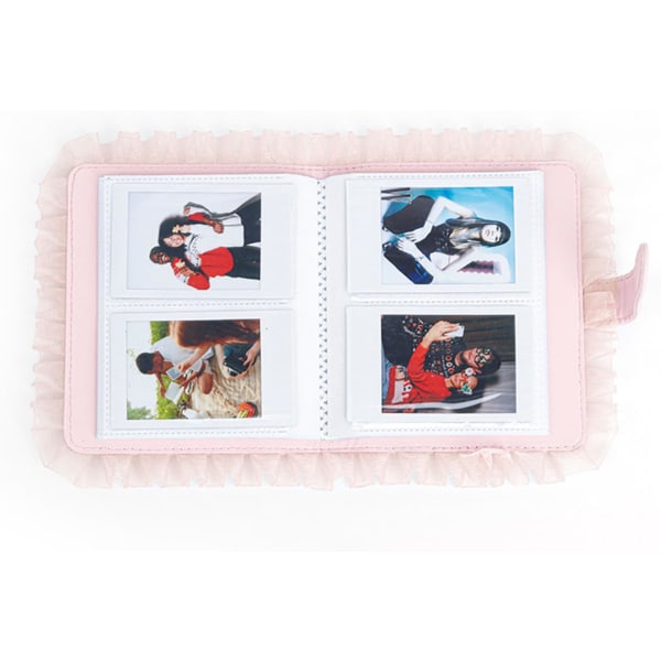 Mini film fotoalbum, 64 lommer Universal Lace fotoalbum for Mini12 11 9 8 Instant foto, 99% Tr