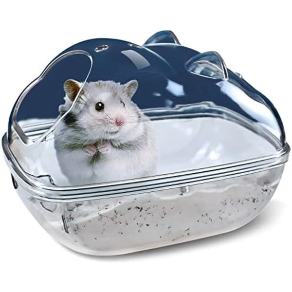 13x9x9cm Hamsterbadkar, Hamsterbadrum, Smådjurs Habitat Dekoration, Sandsandsbehållare Transparenta Sängar, Hamsterbädd, Ic