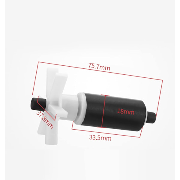 Upotettava pumppu roottori akselilla ja laakerilla 2 m Vaihto magneettisuodatin