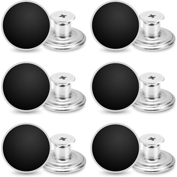 24 stk. 17 mm Jeans Knap Udskiftning, Metal Knapper til Jeans Uden Syning Sømløs Aftagelig Knap til Jakke Frakke, Løse Jeans, Bukser DIY Syning Udskiftning