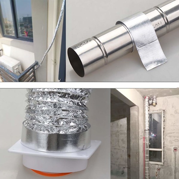 Aluminiumklæbebånd Forseglingstrimmel 48mm pr. 5m forstærket med