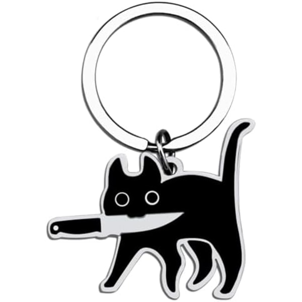 Kattälskare Presenter För Kvinnor Män Svart Katt Saker Nyckelring För Katt Pappa Mamma Coola Saker Katt Dekoration Rolig Halloween Korg Chris