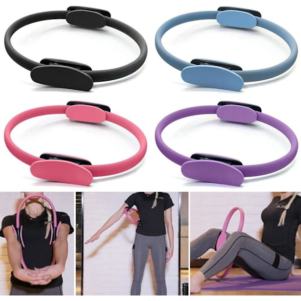 Ultra-Fit Circle Pilates -rengas (vaaleanpunainen), taikajooga lihasten voimistelu