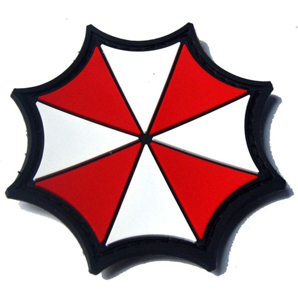 2 stk. Resident Evil Umbrella Corporation PVC-patch-badges