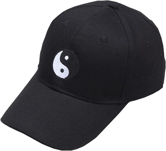 1 st  Baseballkeps i bomull med bräda, Tai Chi-broderi