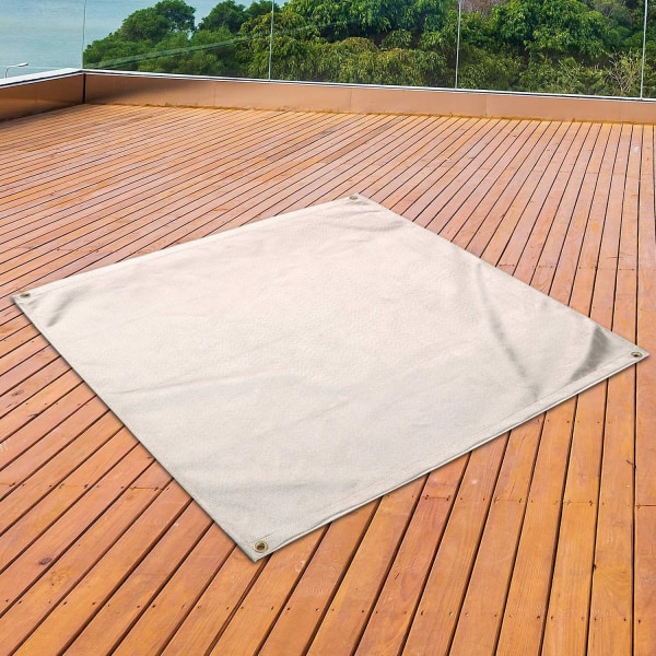 （80*80cm）Firkantet ildstedsmåtte, terrasse ildstedspude, gulv