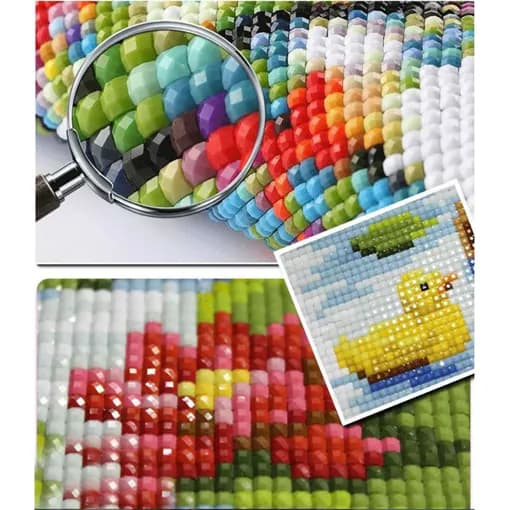 (30*40cm Gresskar) Diamantmaleri med Full Circle Kit Rhinestone