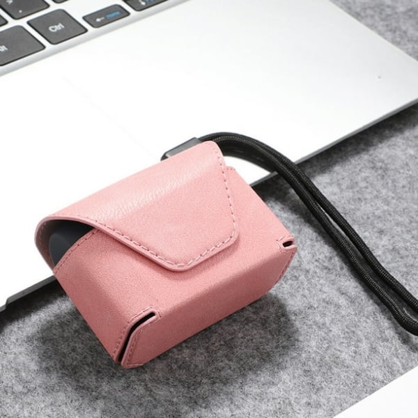 2 kappaletta kannettava kuulokemikrofoni suojakotelo nahkainen suojakotelo airpods pro3 kuulokemikrofoni kotelo（musta