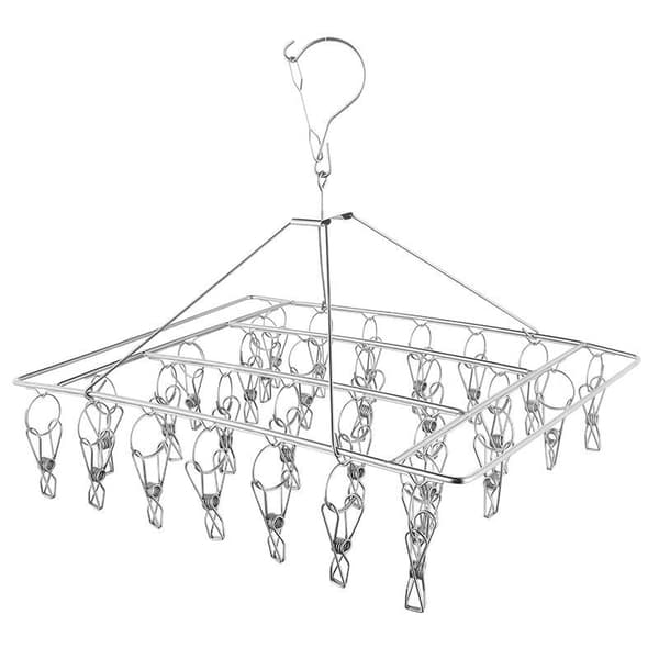 Sock Drying Rack, Hanging Clothes Drying Rack med 30 Stainl
