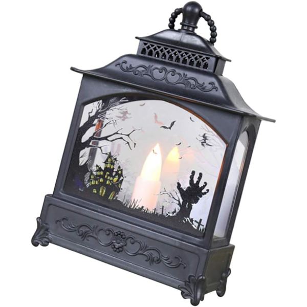 Bougie rétro en plastique citrouille Led lustre décoratif lumineu