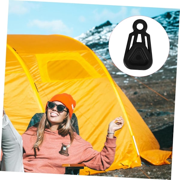 10 stk. Diskspenne Telt Presenningsklips Fester Stift Markiseklips Presenningsklemme Markiseklips Vindtett Klemme for Telt Camping Presenning Svart Plast