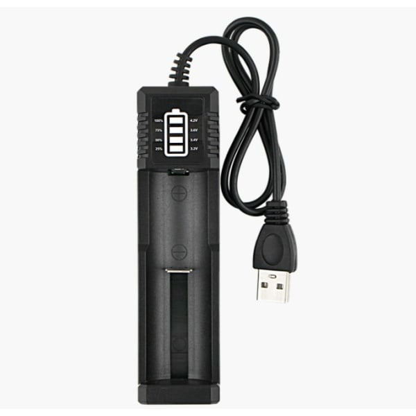 Universal LED Batterilader 21700 Batterilader 2 Rum til 22670 22650 21700 20650 18650