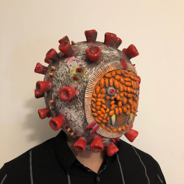 Läskig skrämmande Halloween-mask, Virus Mask Novelty Halloween Co