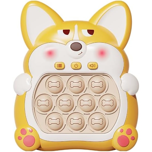 (Corgi Gul) Light Up Pop Fidget Sensoriske Legetøj Håndholdt Spil,Pus