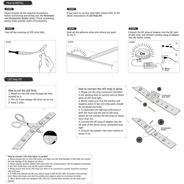 5M LED-strimmel 300 enheder SMD 5630 lavspænding 12V lysstrimler ikke-vandtætte IP20 LED-strimmel Li