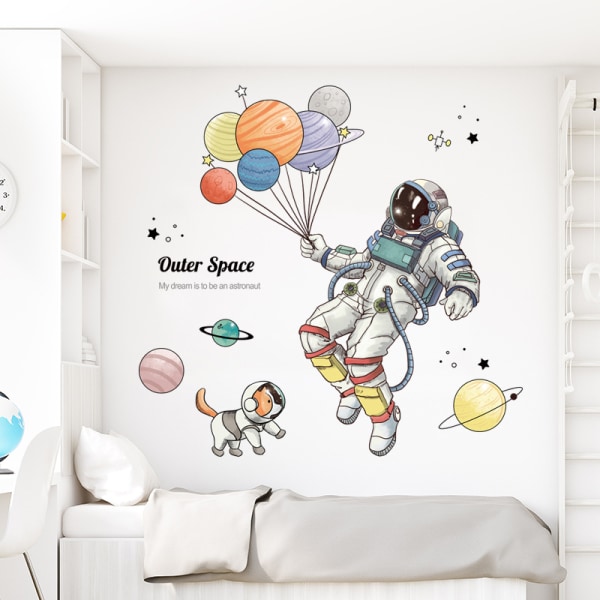 Chambre D'Enfant Ballon Dessin Animé Stickers Muraux Espace