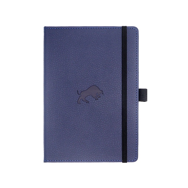 (blå)Notatbøker - Wildlife Dotted Notebook, A5 - Hard Cover Noteb