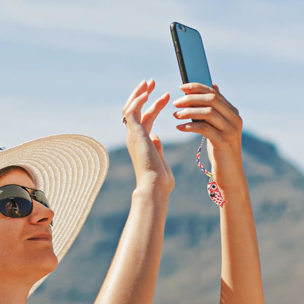 2 st Mobiltelefon Charm Kedja Japansk Koinobori Karpfiskströmmare Hängande Hänge Telefonhalsband Mobiltelefonrem för Telefoner