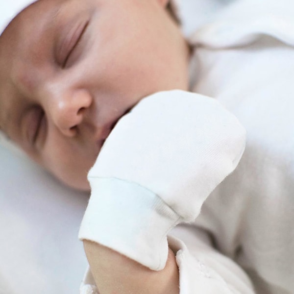 Par Babyvantar Nyfödd, Babyvantar Set, Baby Tandningsvantar, Nyfödda Handskar Bomulls Vinterhandskar Handskar för Bebis