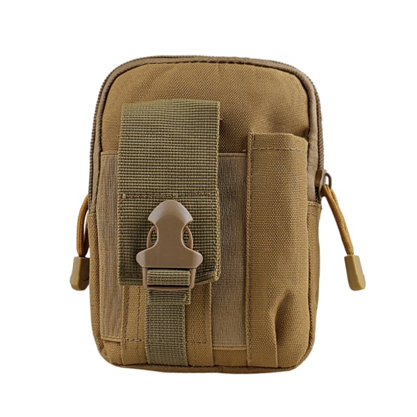 Khaki,Tactical Belte Bag, Nylon Molle Belte Bag EDC Gadget Utility Mobiltelefon for fotturer Reise Sport