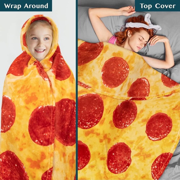 180 cm pizzatæppe gave til voksne børn, realistisk madlavning