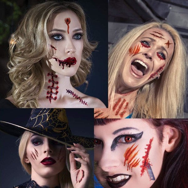 10 taulukkoa de conception erilaista Halloween zombie cicatrice au