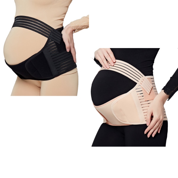 2 st Maternity Pregnancy Support Belt, Andningsbar Graviditet Be