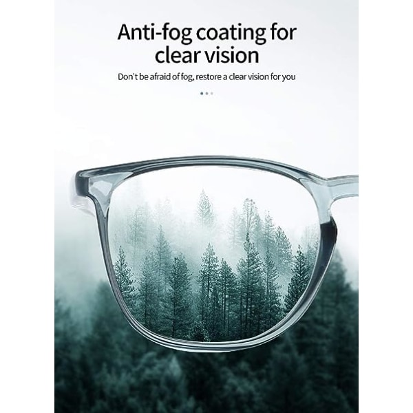 2-paknings vernebriller Anti-dugg-briller Anti-Dust Blue Light