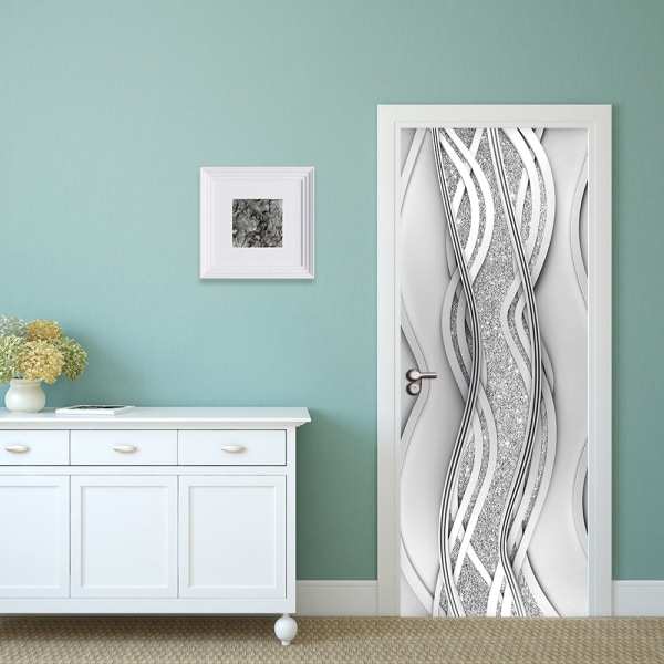 (38,5*200cm*2stk) 3D-effekt plakat dørklistremerke 1