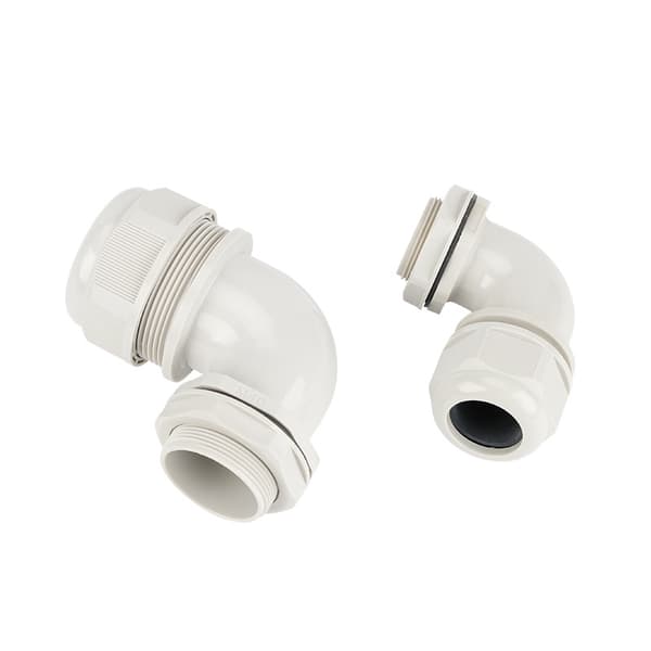 90° Vandtæt Kabelmuffe Samling 9mm-14mm Dia Kabel 2 stk