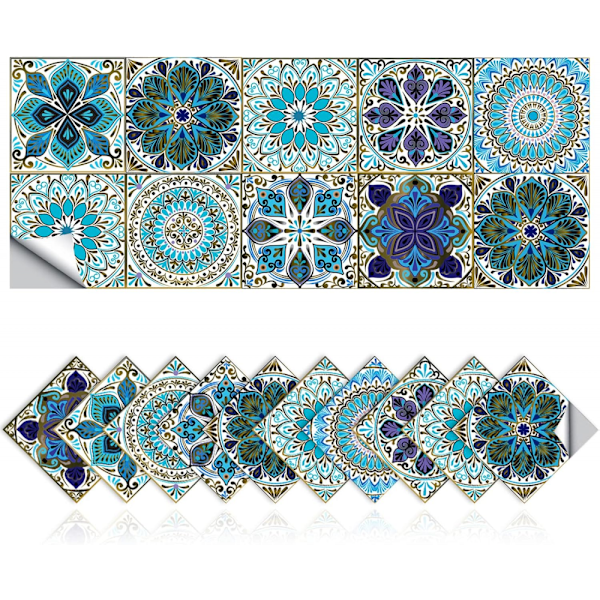 20 kpl 8 x 8 tuuman tarraa retro-tyylillä mosaiikkityyliin kylpyhuoneeseen