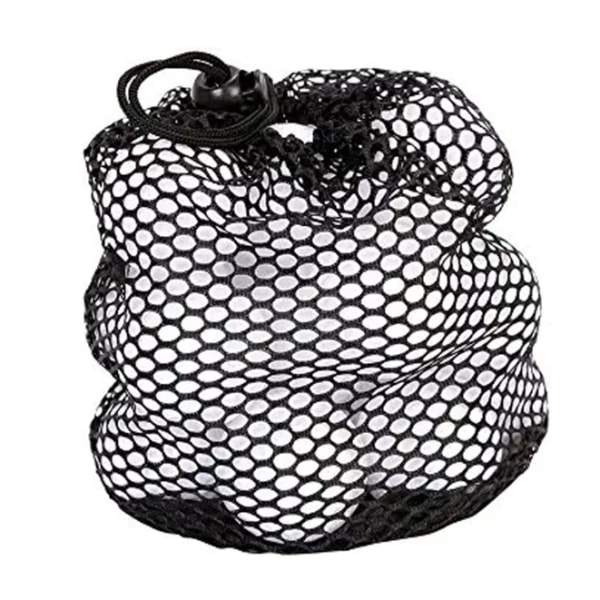 Golf Ball Mesh Bag, Black Nylon Storage Bag Golf Practice St