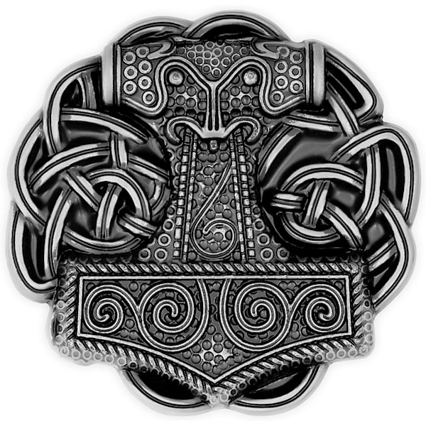 Silver Vintage Keltisk Knuten Bältespänne Viking För Män Brons Viking Bälte Västerländsk Skotsk Silver Bälte