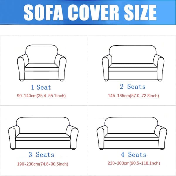 (3-sits, Grå) Elastiskt sofföverdrag, Florida sofföverdrag 4-sits, Universellt sofföverdrag med armstöd, Halkfritt sofföverdrag