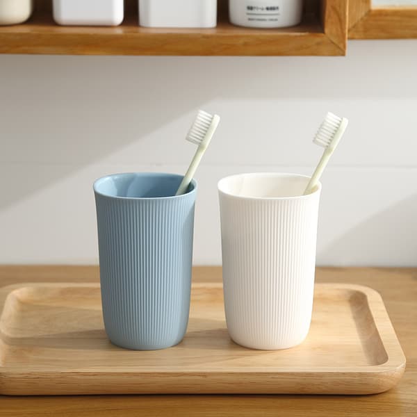 Sett med 2, Matkvalitet Plast, Absolutt Uknuselig (Hvit)