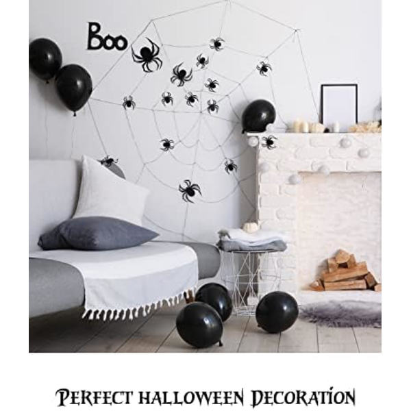 Halloween 3D Hämähäkkikoristeet, Pelottavat Realistiset Mustat Hämähäkkitarrat DIY Ikkuna- ja Seinätarrat Koti- ja Kylpyhuoneen Sisustukseen