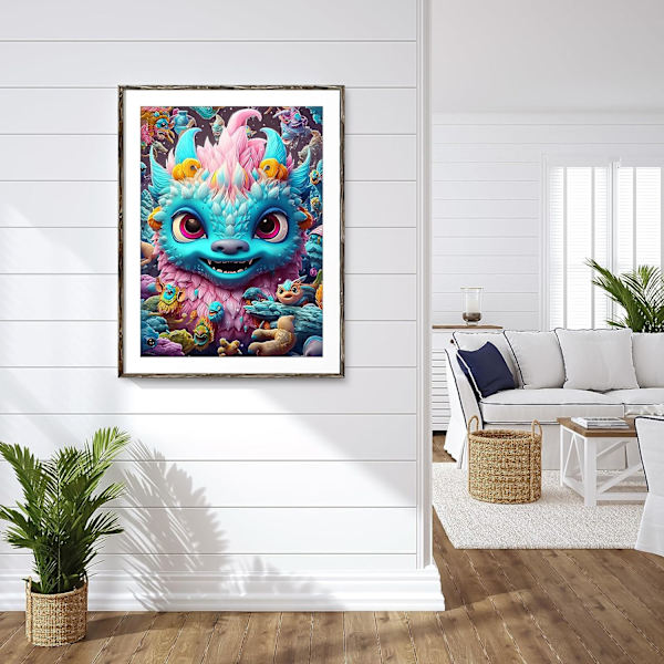 5D Diamantmaleri 30x40cm Drage K