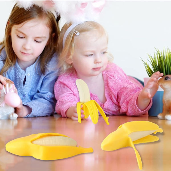 Super Blød Stressaflastende Legetøj Banan Kawaii Festgaver til