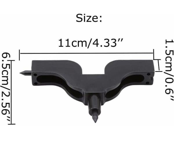 2 stk dryppvanningstilbehør, 3 mm/4 mm hullstempelborhull