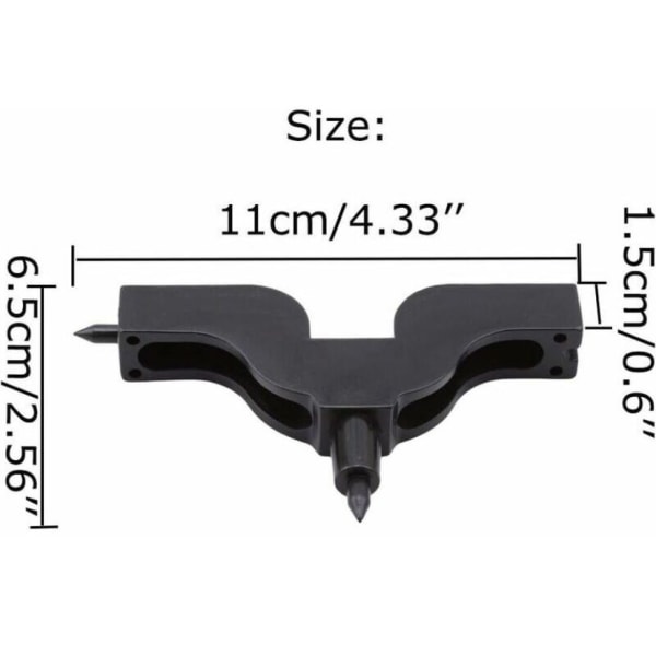 2 stk. drypvanding tilbehør, 3 mm/4 mm hul puncher bor hul