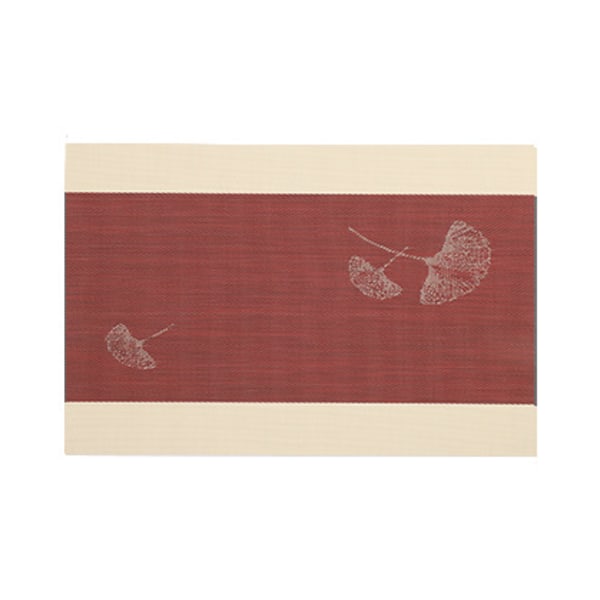 Punaiset, 18 x 12 tuuman Rustic-tyyliset pöytäliinat, 6 kpl setti, helppo puhdistaa, pestävät, liukumattomat, ylelliset ja kestävät pöytäliinat