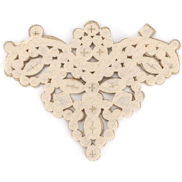 2 st Rhinestone Crystal Applique DIY Sy Faux Pärl Patch för Skor Väskor Hattar Kläder Smycken Tillbehör