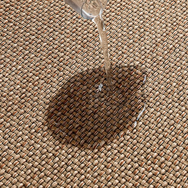 (44x75cm) Kökmatta framför diskho halkfri gummi och tvättbar, jute, linne, brun